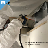 Stabilizácia AZC obloženia stĺpa